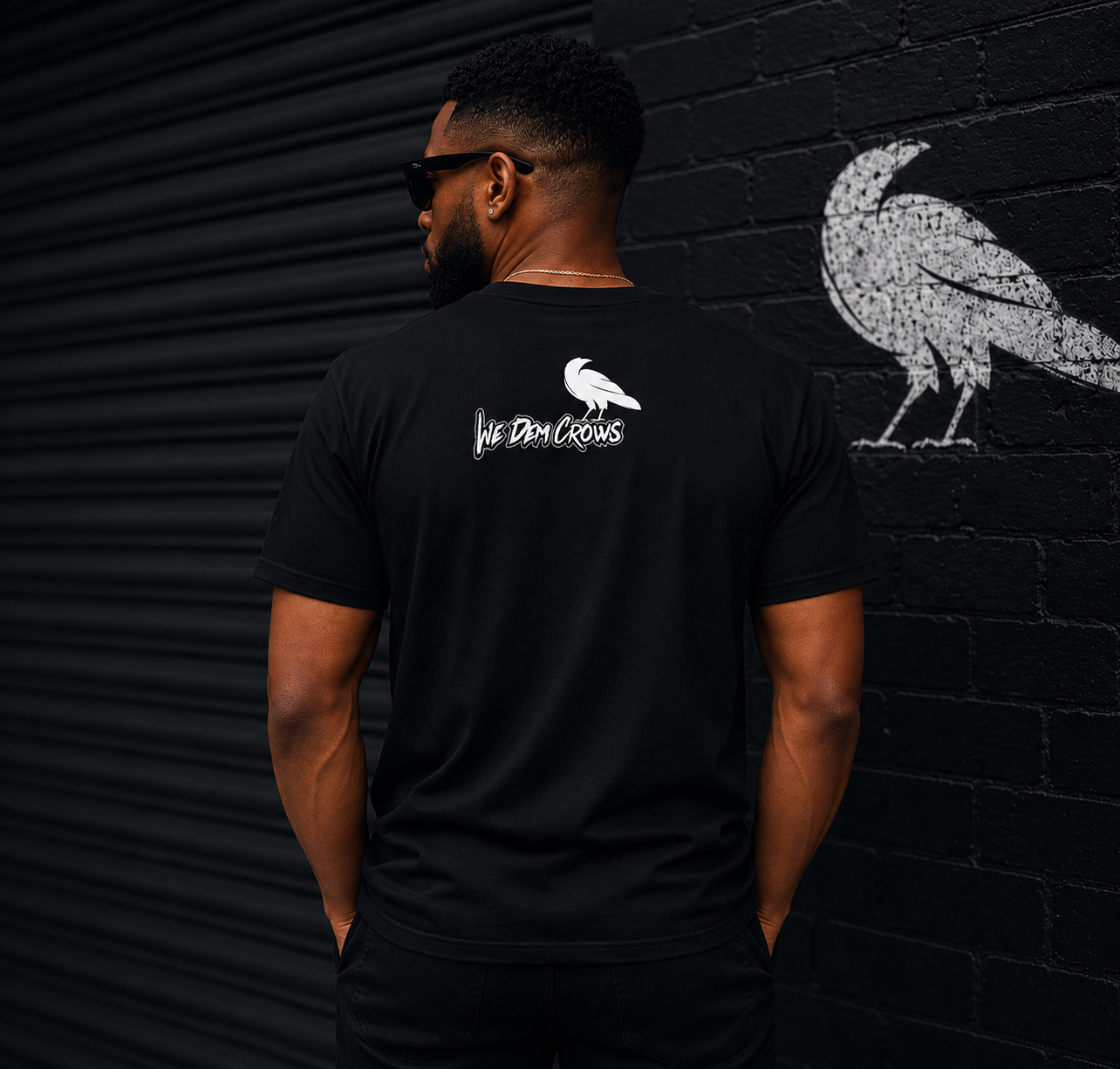 We Dem Crows Logo Tee (White Print)