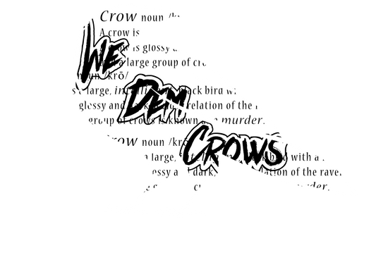 Crow Definition (black print)