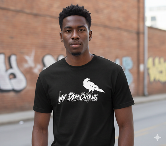We Dem Crows Logo Tee (White Print)