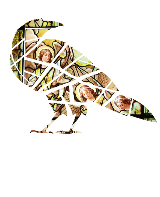 Stained Glass Crow